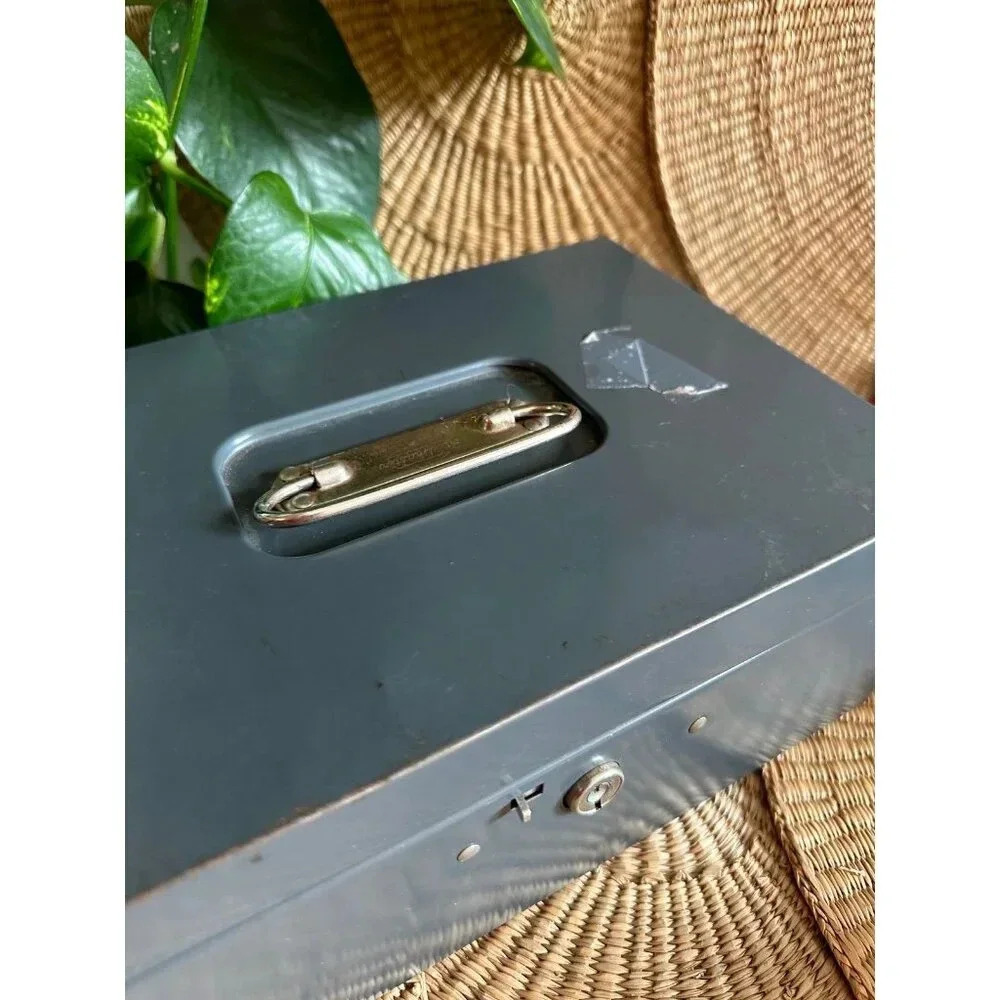 Gray Metal Lock Box - Picture 5 of 9